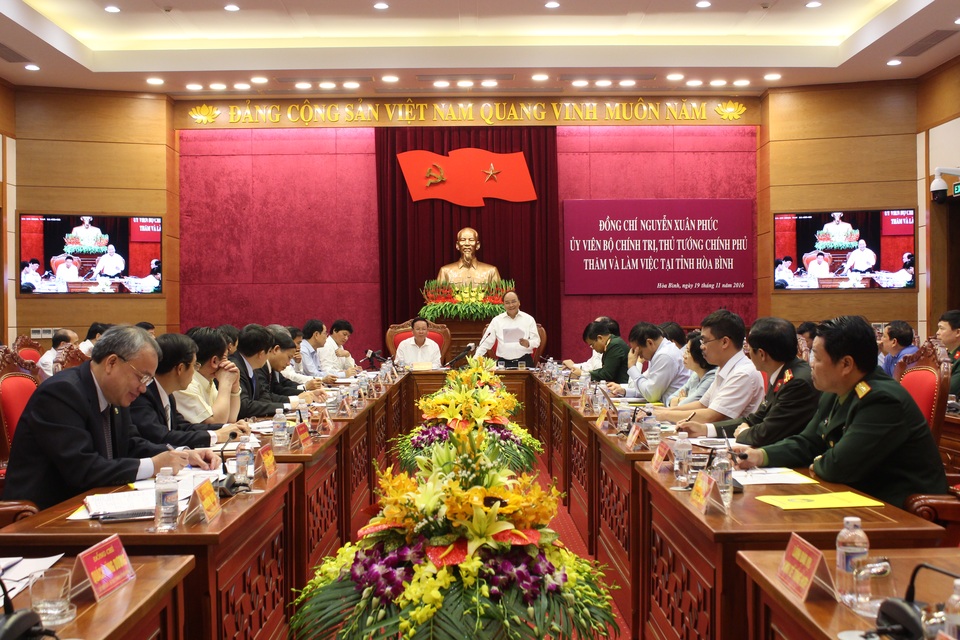 
Thủ tướng làm việc với tỉnh Hòa Bình
