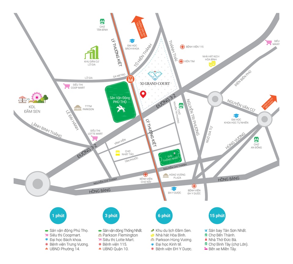 
Xi Grand Court được xem là con gà đẻ trứng vàng nhờ vị trí đắc địa
