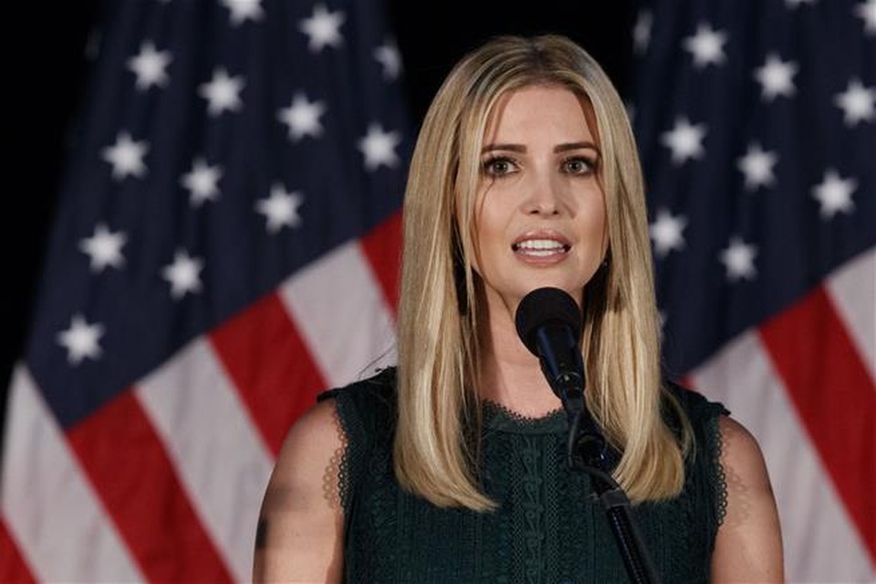 
Ivanka Trump, con gái của ứng viên tổng thống đảng Cộng hòa Donald Trump. (Ảnh: AFP)
