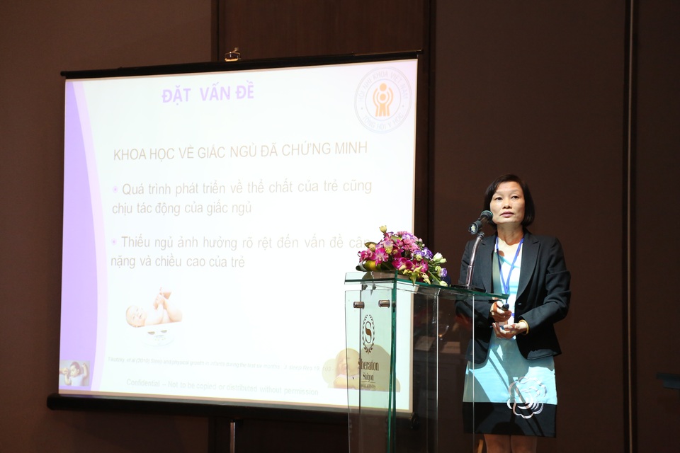 
Tiến sĩ - Bác sĩ Nguyễn Thị Thanh Mai - Đại học Y Hà Nội phát biểu tại hội nghị
