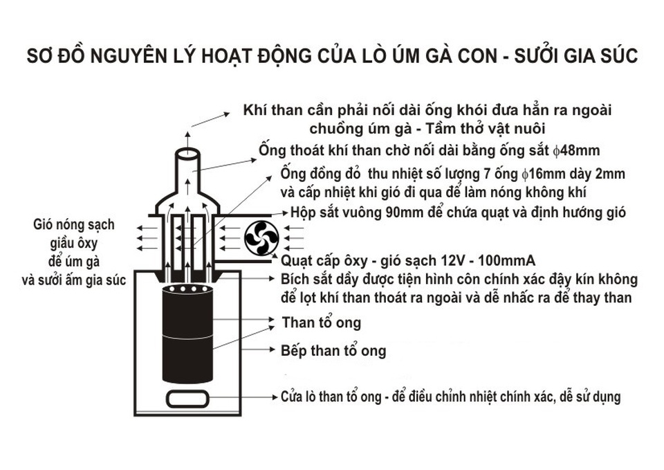 Cận cảnh công nghệ sưởi ấm gia cầm từ bếp than tổ ong - 3 Cận cảnh công nghệ sưởi ấm gia cầm từ bếp than tổ ong - 3