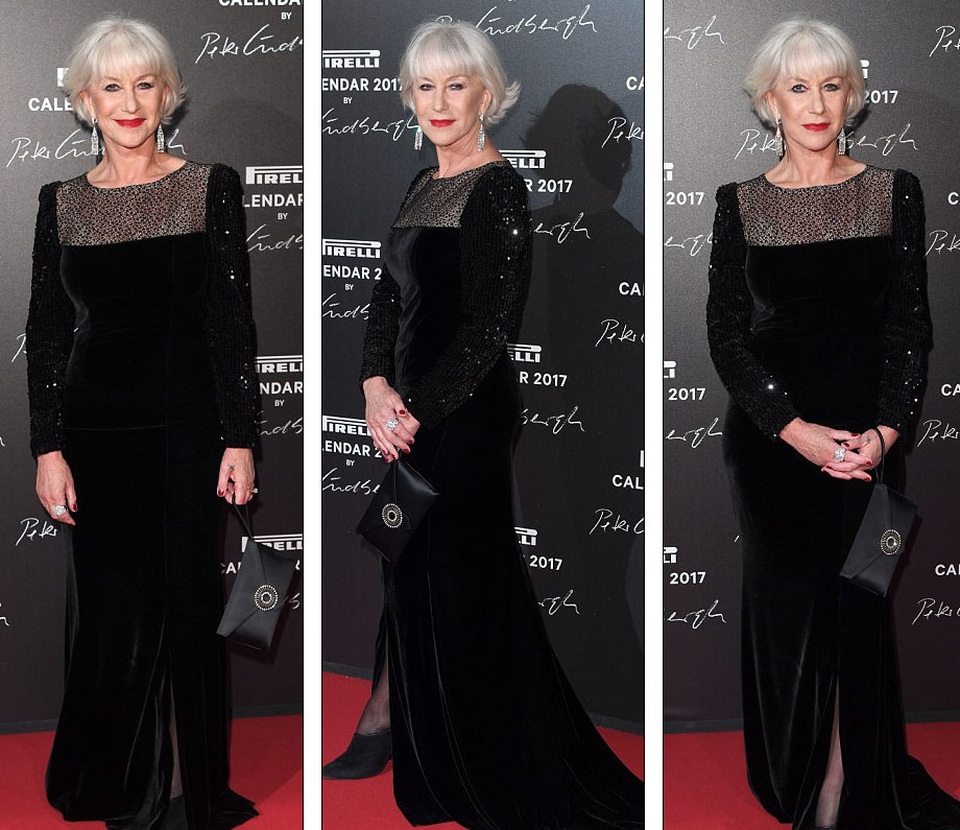 
Ngôi sao ngoài 60 tuổi - Helen Mirren cũng không thua kém đàn em bởi sự tự tin và thần thái riêng.
