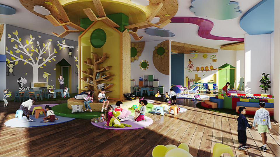 Việt Đức Complex hút khách sau ngày mở bán - 3
Tiện ích vườn trẻ bên trong dự án Vietduc Complex