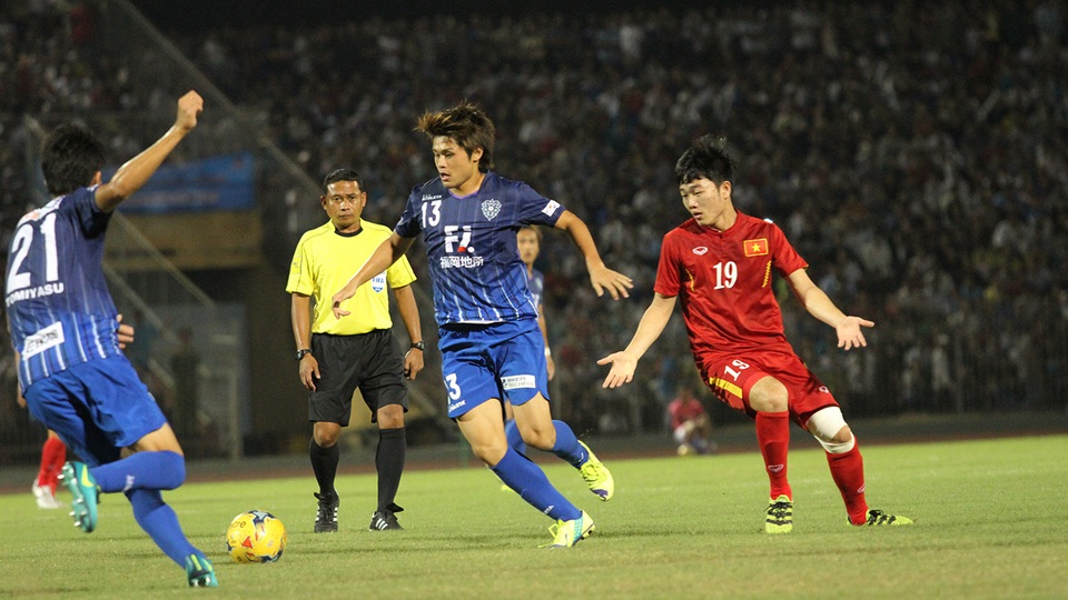 Công Phượng nhạt nhòa, đội tuyển Việt Nam bị Avispa Fukuoka cầm hòa - 1
Xuân Trường và đồng đội không thể có được bàn thắng trước Avispa Fukuoka