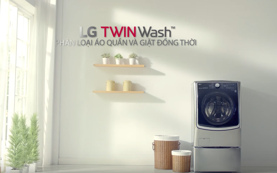 LG ra mắt máy giặt lồng đôi giúp người dùng giặt 2 mẻ một lúc - 1 LG ra mắt máy giặt lồng đôi giúp người dùng giặt 2 mẻ một lúc - 1