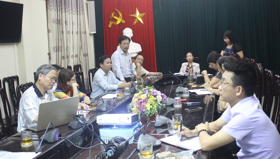 Toàn cảnh hội nghị báo cáo sơ bộ kết quả kiểm tra các hang động.