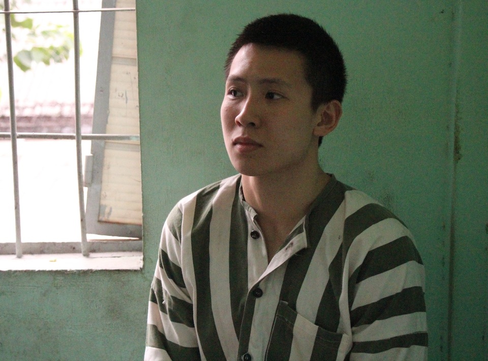 Đình chỉ vụ thanh niên Việt kiều sát hại tài xế xe ôm tại Sài Gòn - 1 Bị can Minh tại cơ quan điều tra (ảnh: Đình Thảo).