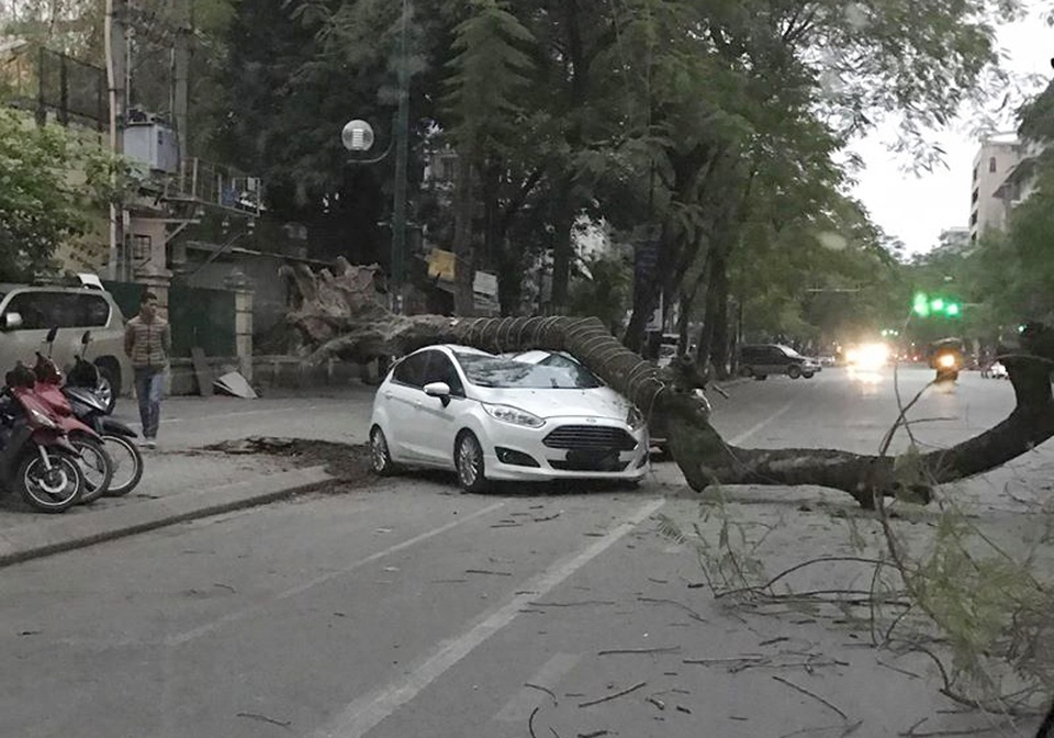 Hiện trường vụ việc (Ảnh: Facebook Huy Hoang).