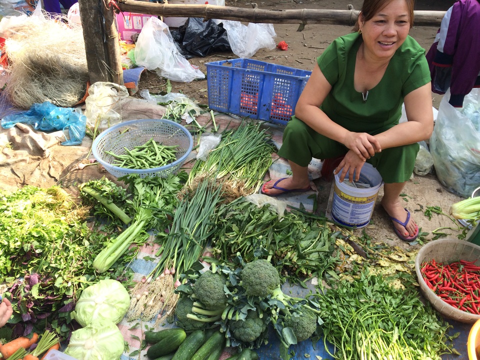 Chợ Tết vừa họp, thực phẩm đã rục rịch tăng giá - 2
Rau củ ít mà giá cũng khá cao