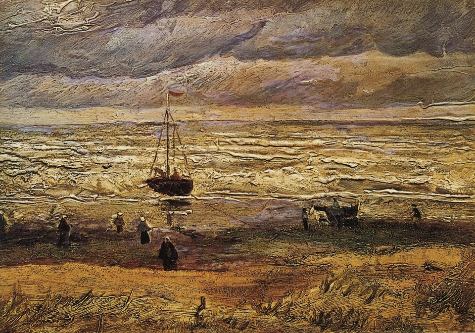 Tranh Van Gogh bị đánh cắp giá 100 triệu USD vừa trở về cố hương - 2 Bức “Cảnh biển ở Scheveningen” (1882) là một trong hai bức tranh sơn dầu đáng giá hàng triệu USD bị kẻ trộm đột nhập lấy đi khỏi bảo tàng ngày 7/12/2002.