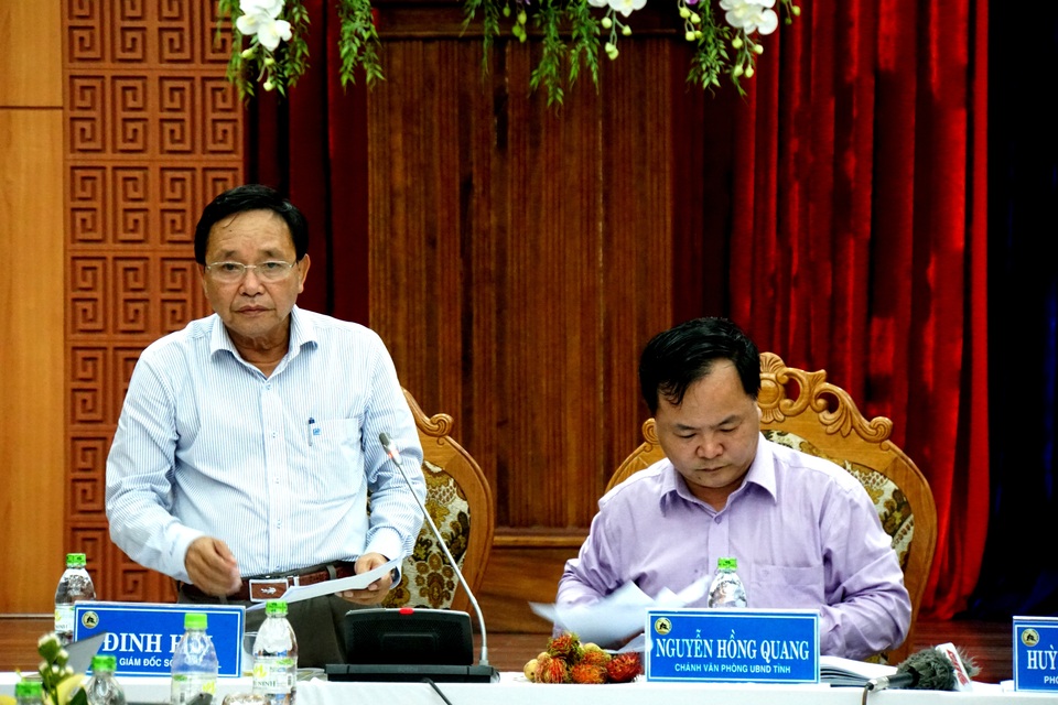 33 quốc gia và 34 tỉnh, thành tham gia Festival Di sản Quảng Nam 2017 - 1 Ông Đinh Hài - Giám đốc Sở VH-TT&DL Quảng Nam – phát biểu tại buổi họp báo