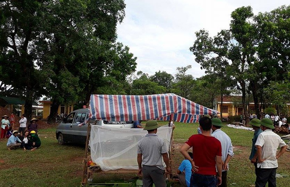 Khu vực phát hiện thi thể 2 cháu bé trong vụ đuối nước thương tâm