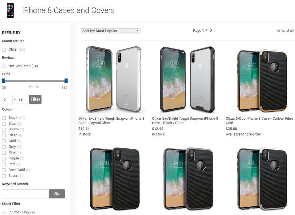 iPhone 8 chưa ra mắt, hàng loạt dịch vụ đã sớm "đón đầu" - 1 Không khó để tìm kiếm các website rao bán công khai ốp lưng (case) iPhone 8 trên mạng Internet.