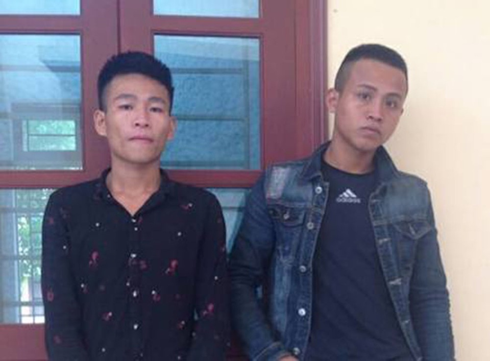 Hai đối tượng tại cơ quan điều tra