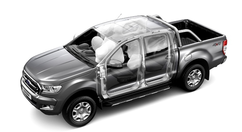 Lỗi túi khí – Ford Việt Nam triệu hồi Everest và Ranger - 1 Hệ thống túi khí trên Ford Ranger