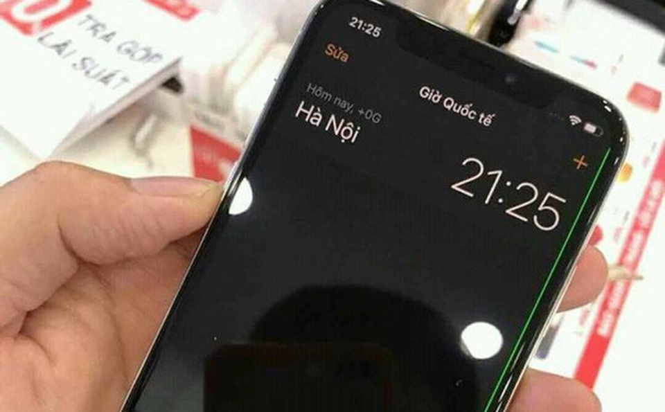 iPhone X gặp lỗi sọc xanh màn hình tại Việt Nam - 1 iPhone X gặp lỗi sọc xanh màn hình tại Việt Nam - 1