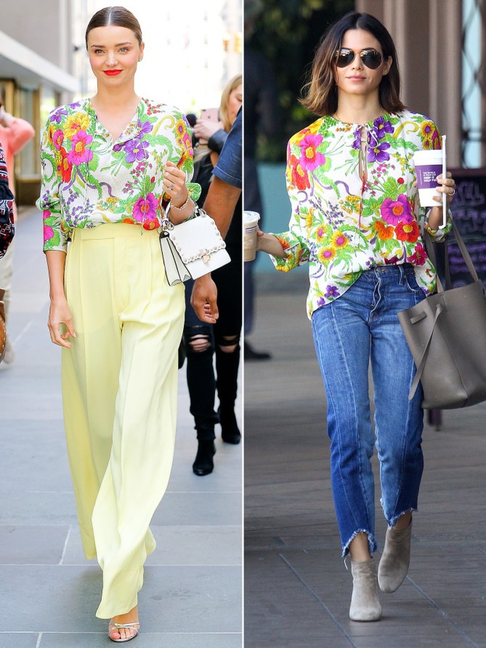 Khi người đẹp liên tục "đụng hàng" - 13
Miranda Kerr và Jenna Dewan Tatum - ai diện áo hoa Balenciaga đẹp hơn?