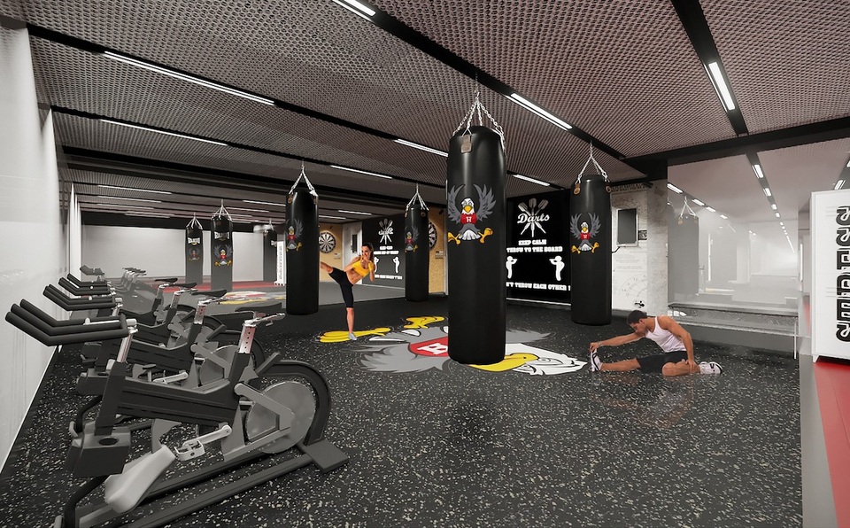 Giảng đường sang trọng sẽ tạo nên lối sống văn minh - 2 Phòng gym.