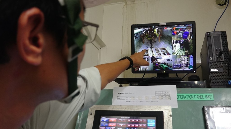 20 ngày, robot khủng xuyên lòng Sài Gòn gần 20m - 11 Khu vực thi công giám sát rất chặt chẽ bằng hệ thống camera.