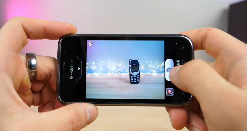 Giao diện chụp ảnh đơn giản của Galaxy S