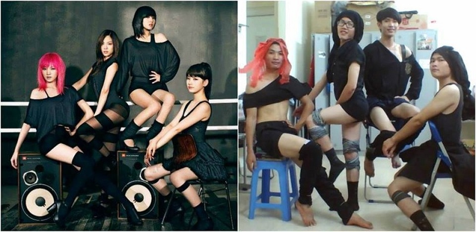 Cười nghiêng ngả chàng trai cosplay "phiên bản lỗi" sao Việt, sao Hàn - 9 Và cậu còn hào hứng rủ bạn cosplay cùng