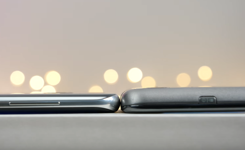 
Galaxy S8 cũng mỏng hơn rất nhiều.
