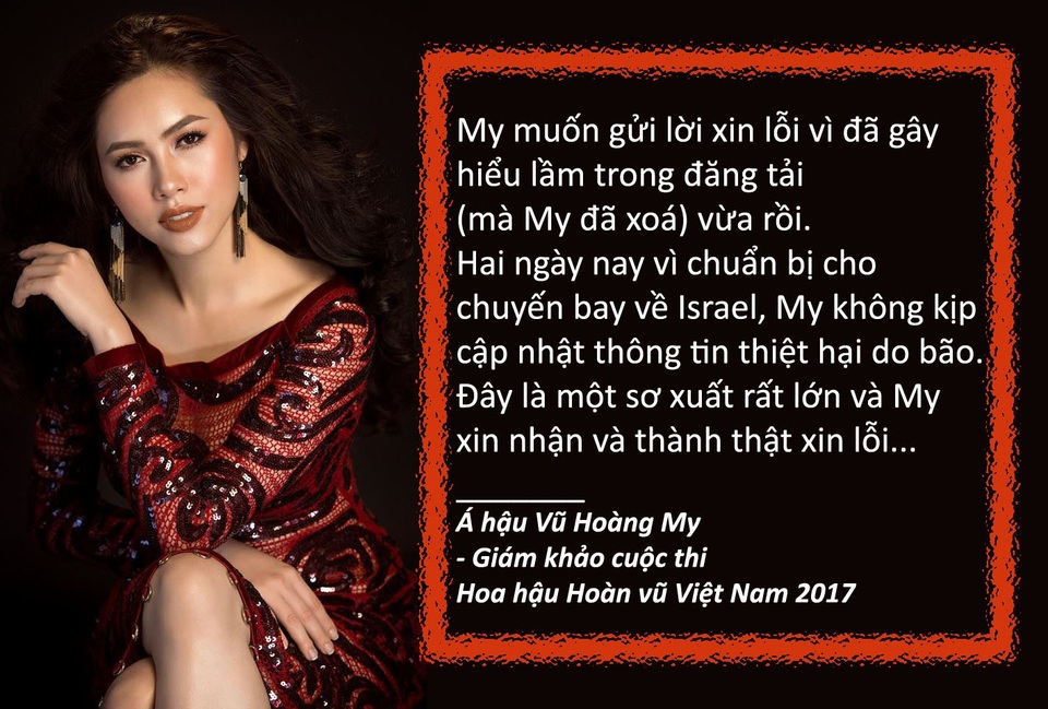 Quá nhiều điều để nói xoay quanh những cuộc thi Hoa hậu… - 3 Xem thêm: Á hậu Hoàng My xin lỗi vì phát ngôn về bão bị cho là “vô cảm”