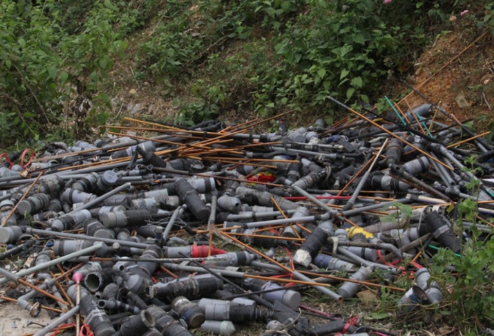 Nhiều công cụ hỗ trợ khác cũng đã được Công an Thanh Hóa thu hồi