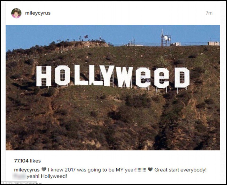 Nữ ca sĩ Miley Cyrus đã nhanh chóng thông tin về sự việc trên tài khoản mạng xã hội của mình. Cô thể hiện sự thích thú đối với sự “chỉnh sửa” này.