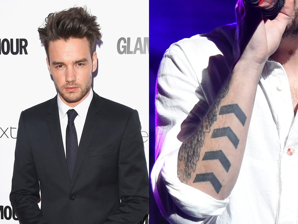 Nam ca sĩ Liam Payne có hình xăm biểu tượng cho cấp bậc nhà binh trên cánh tay. Liam từng chia sẻ rằng anh hối tiếc vì đã thực hiện hình xăm này ngay ngày hôm sau: “Tôi tự hỏi đã làm gì với cánh tay của mình ngay ngày hôm sau, khi thức dậy, và điều đầu tiên tôi làm sau đó là lên mạng tìm hiểu về cách người ta xóa hình xăm”.