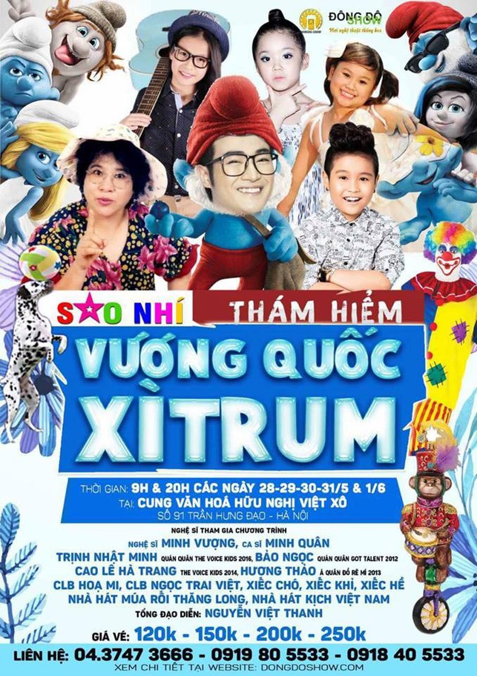 Minh Quân tự tin diễn hài cùng Minh Vượng - 3 Thám hiểm vương quốc Xì Trum hứa hẹn đem đến cho thiếu nhi những khoảnh khắc cười vui nhộn.