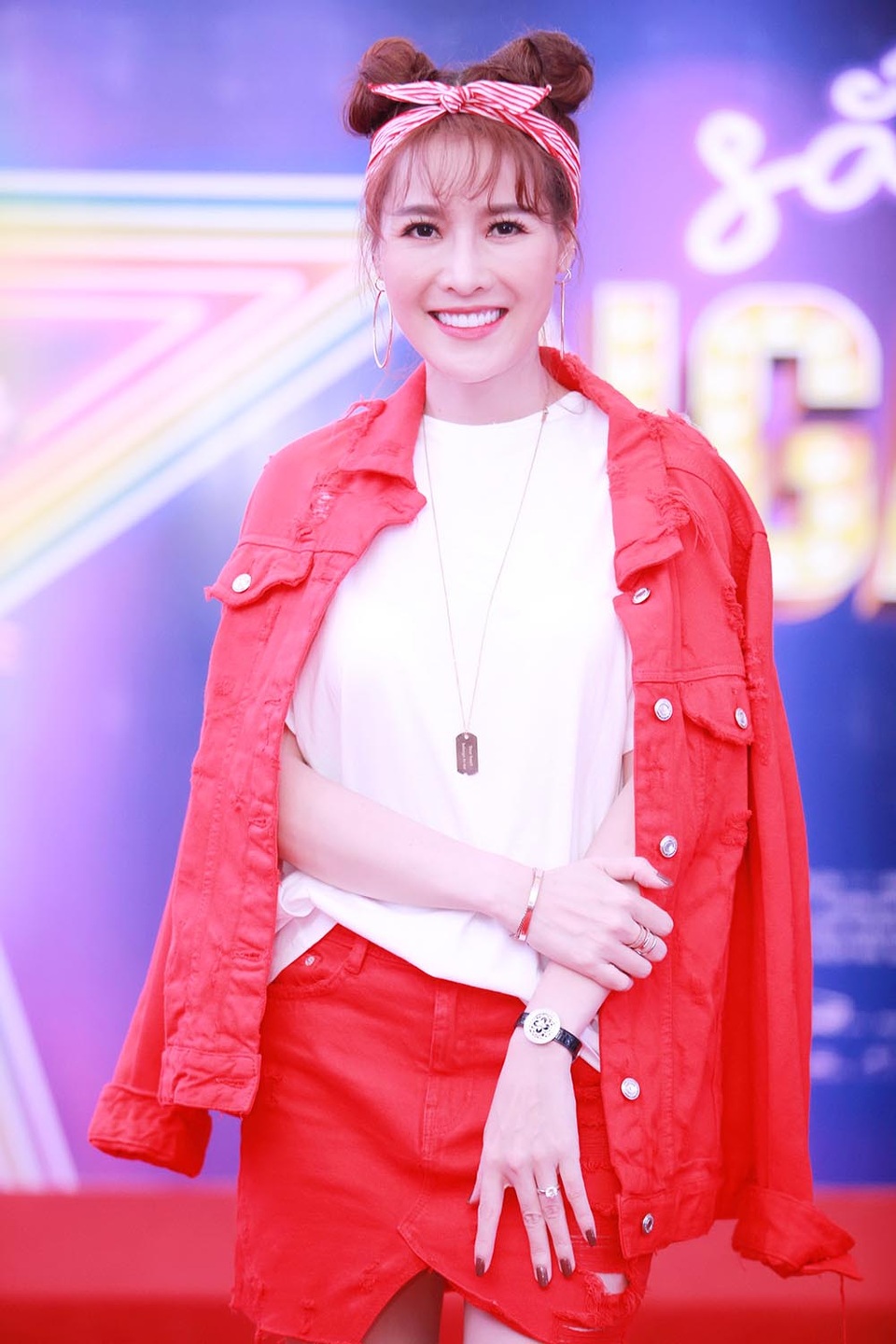 Hình ảnh của Quế Vân tại sự kiện.