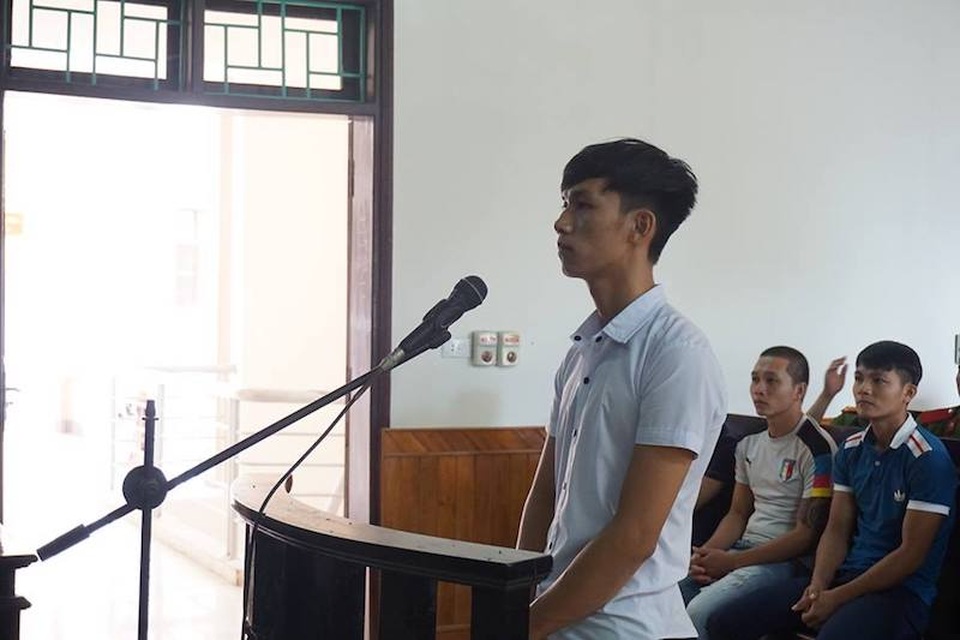 
Bị cáo Lê Văn Khánh tại phiên toà xét xử phúc thẩm sáng nay.
