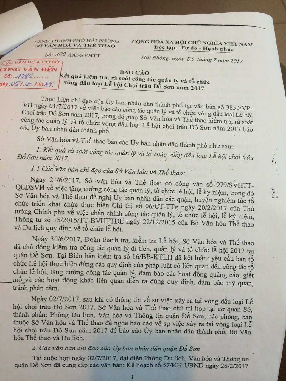 Hải Phòng đề xuất tiếp tục tổ chức Lễ hội Chọi trâu Đồ Sơn - 1 Hải Phòng đề xuất tiếp tục tổ chức Lễ hội Chọi trâu Đồ Sơn - 1