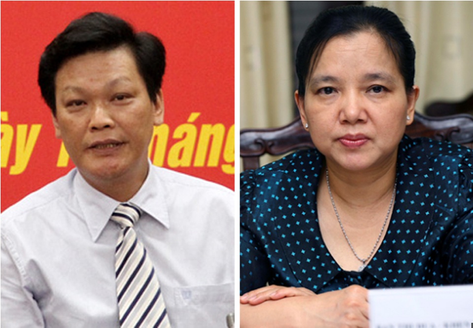 Bổ nhiệm Trịnh Xuân Thanh: Thủ tướng kỷ luật 2 Thứ trưởng - 1
Thứ trưởng Nguyễn Duy Thăng (trái) và Trần Thị Hà được xác định có trách nhiệm trong vụ Trịnh Xuân Thanh.
