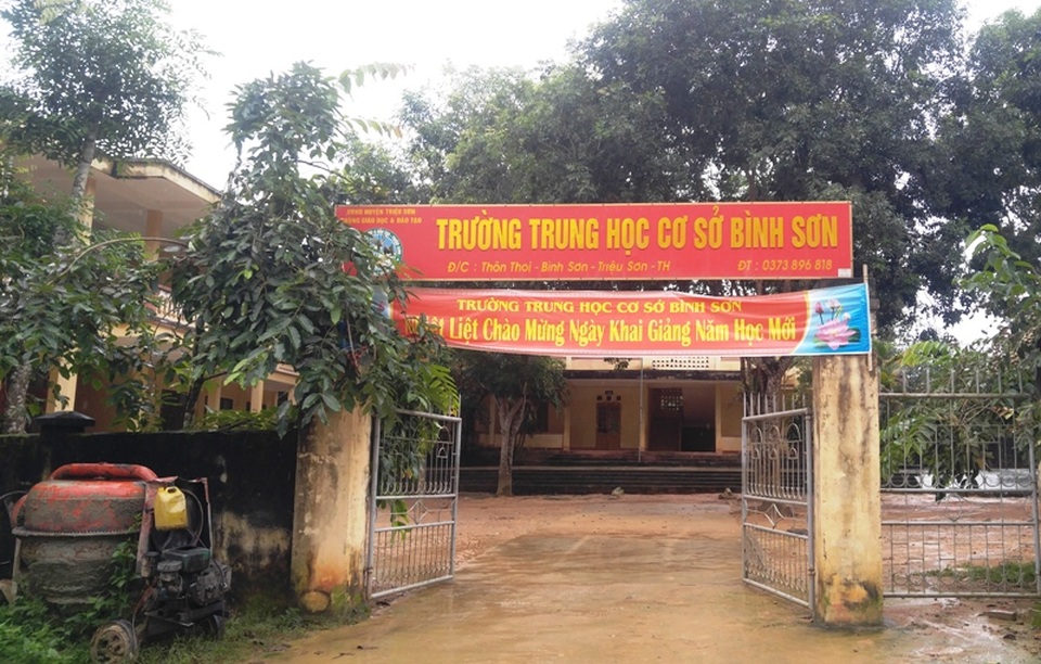 Thanh tra nhiều sai phạm về quản lý của hiệu trưởng trường THCS Bình Sơn - 2 Trường THCS Bình Sơn nằm ở vùng đặc biệt khó khăn của huyện Triệu Sơn
