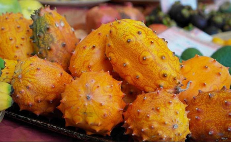 Những trái cây Nhật "siêu" cao cấp chỉ dành cho giới nhà giàu - 6 Dưa chuột Kiwano có giá lên tới 400 nghìn đồng/kg