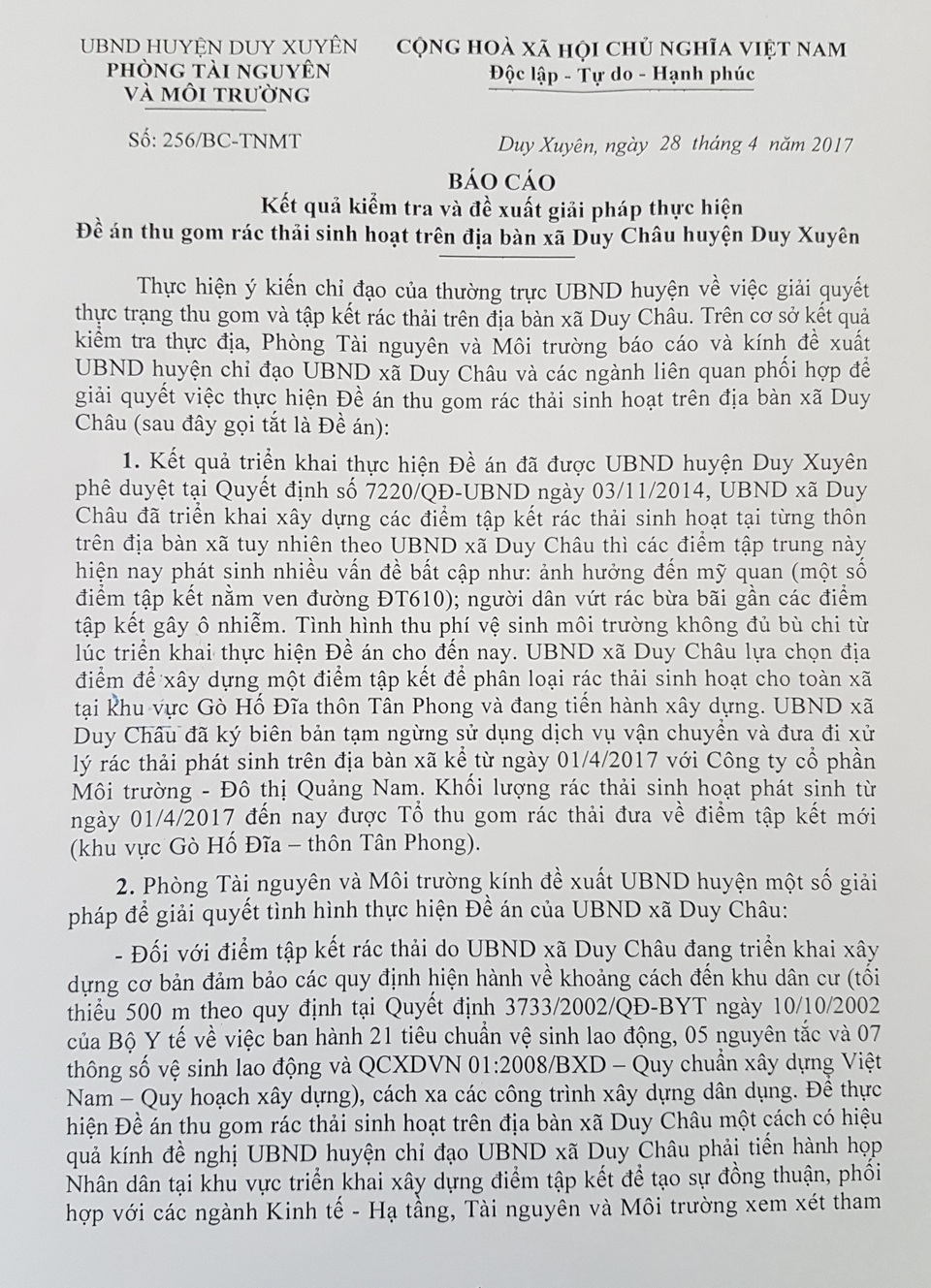 Xã xây trạm xử lý rác không phép: Tạm dừng để kiểm tra! - 1 Xã xây trạm xử lý rác không phép: Tạm dừng để kiểm tra! - 1