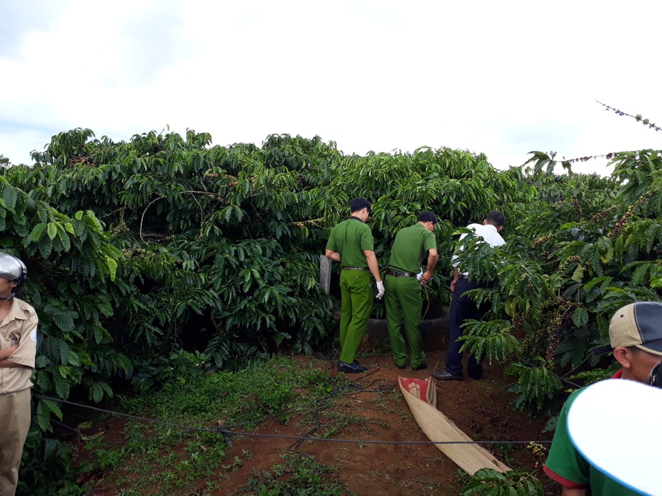Hiện trường nơi phát hiện ra thi thể người đàn ông