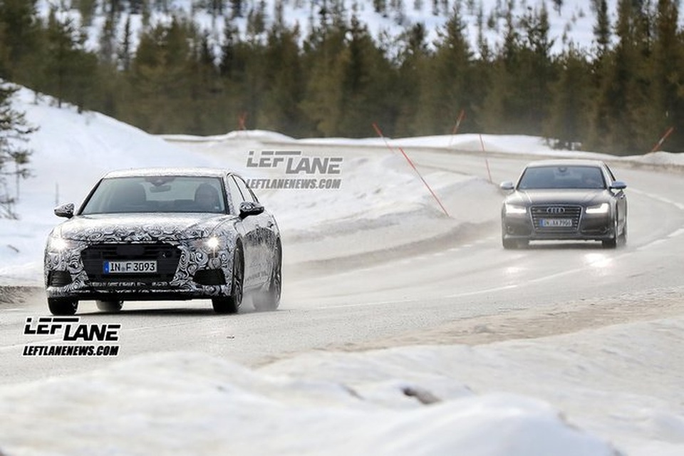 Audi A6 thế hệ mới lộ diện trên đường thử - 1