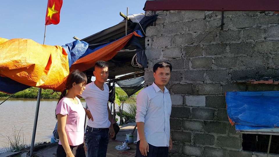 Lại nổ súng tại đầm thủy sản ở Tiên Lãng khiến một người bị thương - 2 Những người trong khu đầm vẫn chưa hết bàng hoàng về sự việc (ảnh CTV)