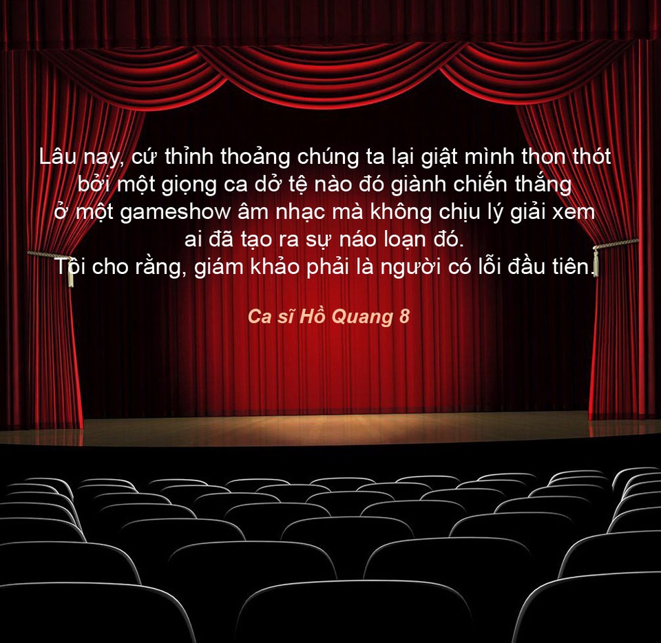 Xem thêm: Gameshow âm nhạc: Bất bình khi “thảm hoạ” lên ngôi