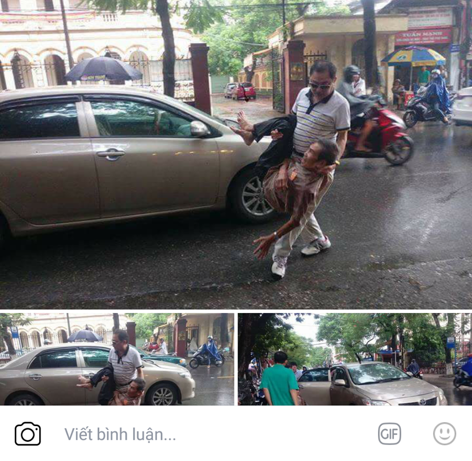 
Hình ảnh kèm thông tin một cụ già bị ô tô tông vào rồi bị bỏ rơi đã gây xôn xao mạng xã hội.
