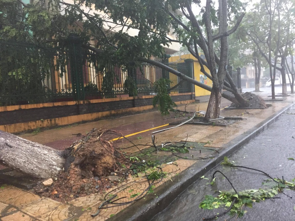 Bắc miền Trung mưa trắng trời, gió giật dữ dội trong bão - 18 Bắc miền Trung mưa trắng trời, gió giật dữ dội trong bão - 18
