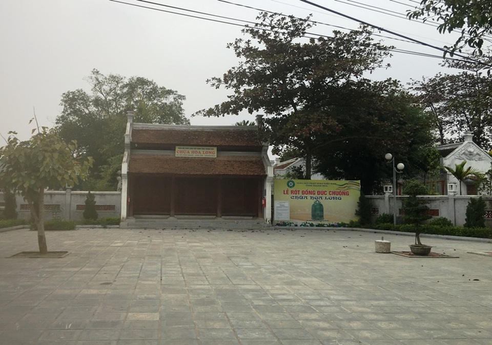 Làng nói “song ngữ” bên bờ sông Mã - 1 Chùa Hoa Long mang dấu ăn văn hóa Chăm Pa ở làng Kênh Thủy, nay là xã Vĩnh Thịnh, huyện Vĩnh Lộc