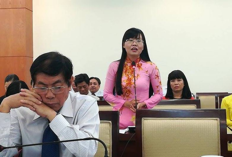 Giáo viên đứng lớp mà đầu toàn nghĩ đến các... hội thi - 1 Cô Nguyễn Thụy Mộng Thu đề xuất với lãnh đạo cần cắt giảm ngay các hội thi để giảm áp lực cho thầy và trò