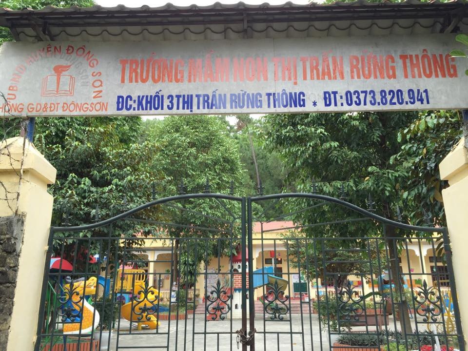 Phụ huynh kêu trời khi gánh hàng loạt khoản thu vô lý - 2 Trường mầm non thị trấn Rừng Thông, nơi phụ huynh kêu trời vì những khoản vô lý