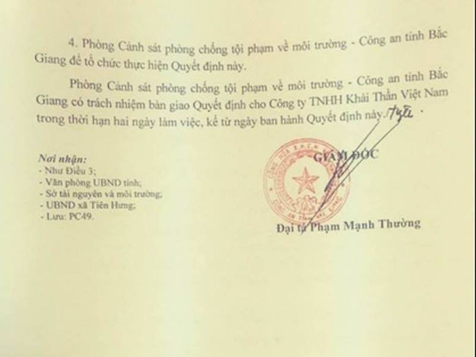 Thêm bằng chứng tố sự bất chấp pháp luật của doanh nghiệp chống lệnh Chủ tịch tỉnh Bắc Giang! - 6 Thêm bằng chứng tố sự bất chấp pháp luật của doanh nghiệp chống lệnh Chủ tịch tỉnh Bắc Giang! - 6