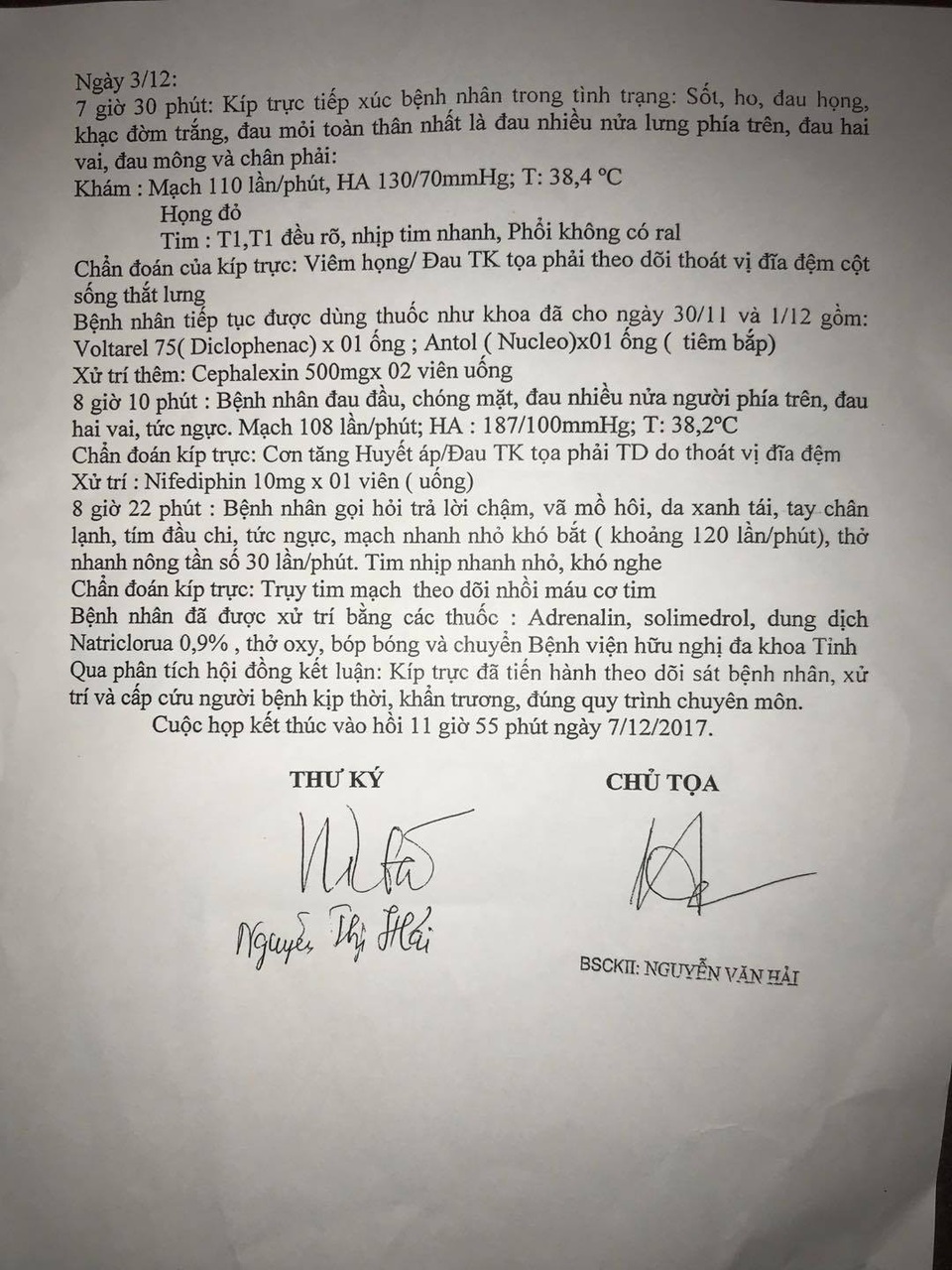Tử vong sau 2 ngày nhập viện, bệnh viện hỗ trợ 200 triệu đồng - 2 Kết luận của Hội đồng chuyên môn bệnh viện về cái chết của bệnh nhân Đông.