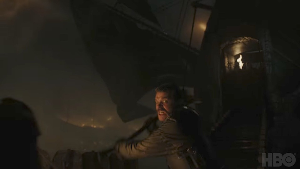 Euron Greyjoy tham gia một trận chiến của thủy quân.